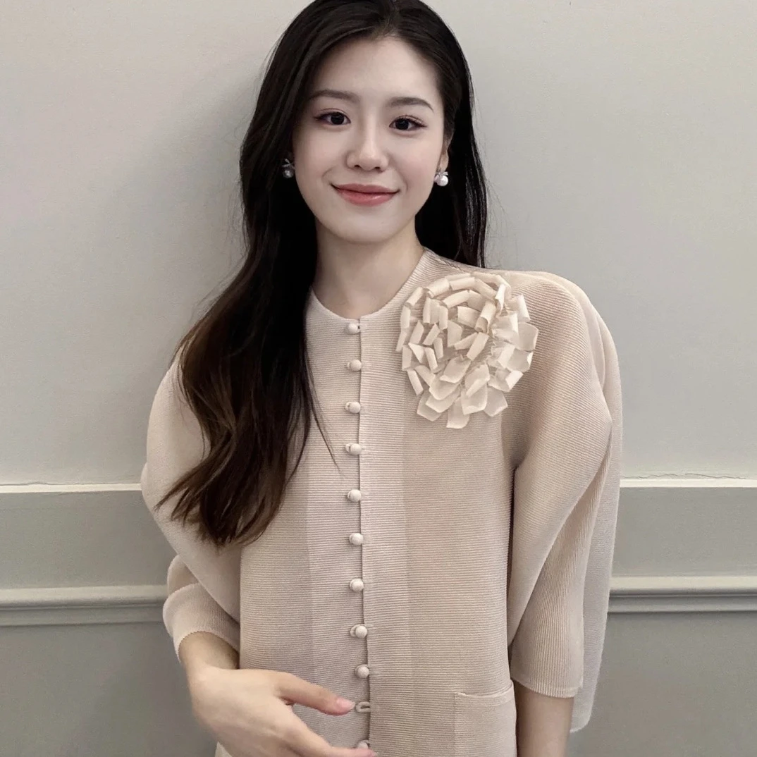 YISHAN新中式大方得体衬衫上衣国风高腰女装2025新款初秋穿搭