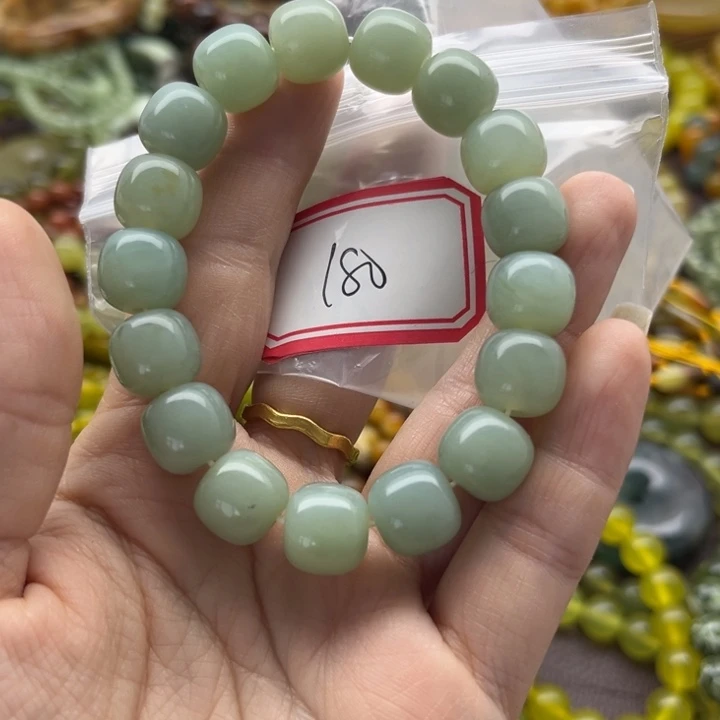 玉***工蛇纹石玉未镶嵌手链
