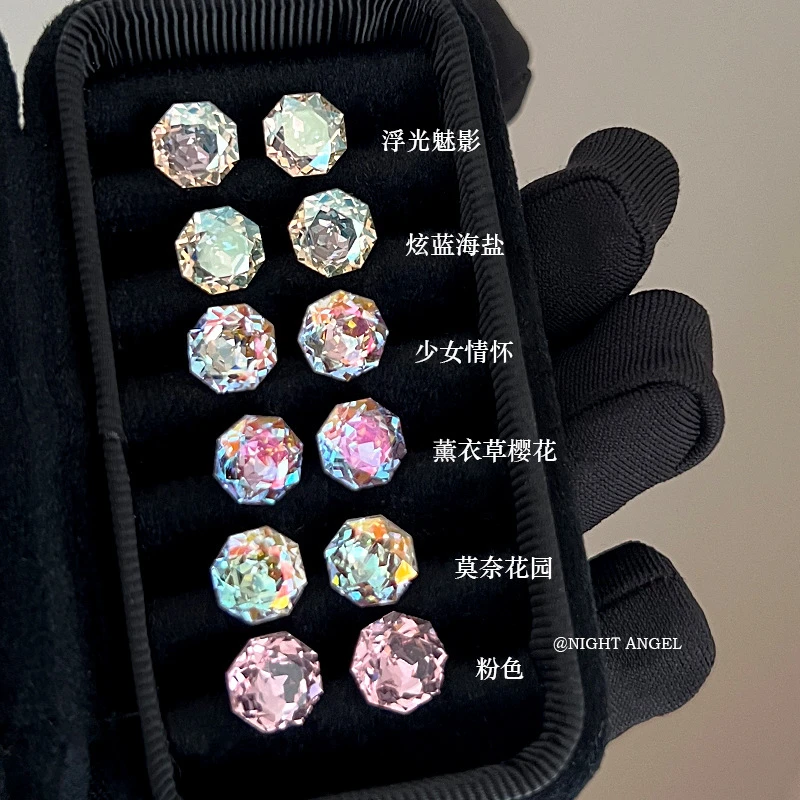 钛钢锆石耳饰 轻奢百搭耳钉耳蜗钉耳耳环2025新款爆款高级感气质