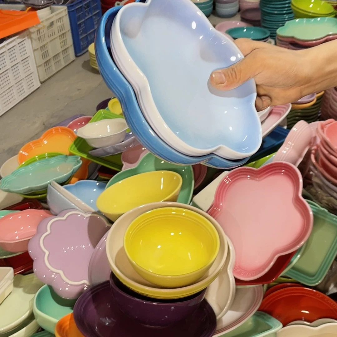 瓷片微瑕陶瓷 餐具2个