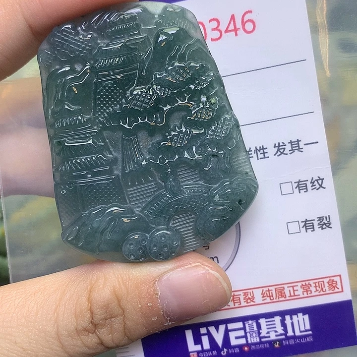 翡翠未镶嵌吊坠(不含链)