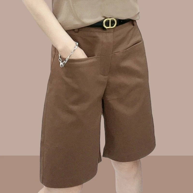 休闲裤女士2025夏季新款五分裤工装运动裤薄款小个子中裤爆款裤子