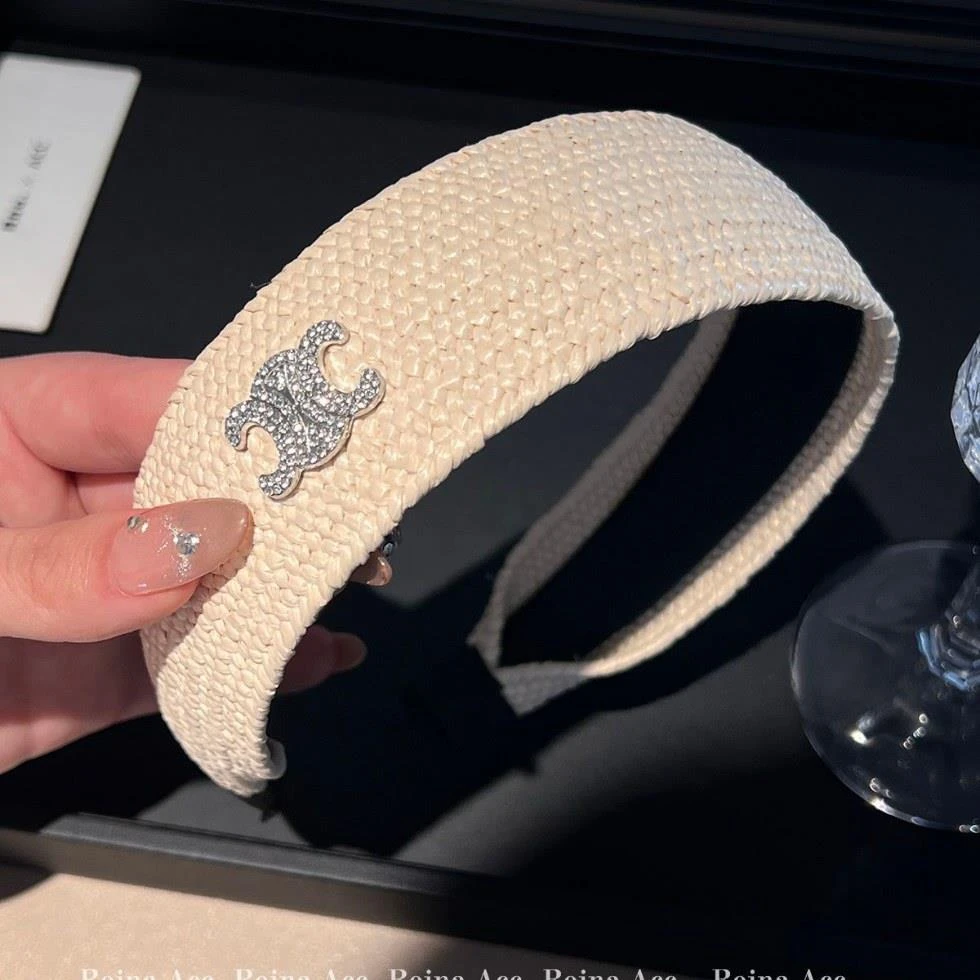 小香风编织宽边发箍女2025新款高级感气质名媛风头箍发卡发饰头饰