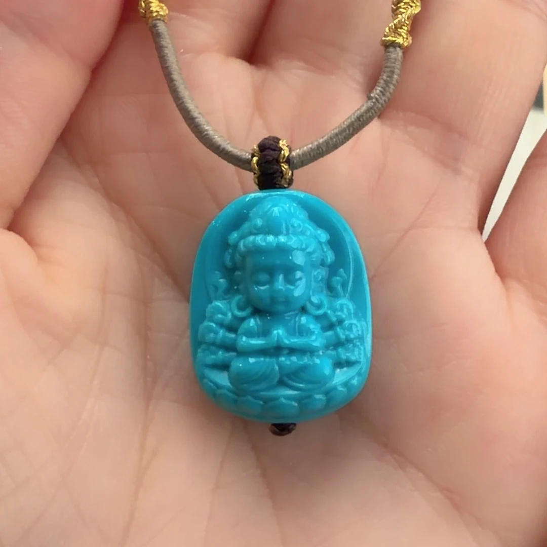 绿松石未镶嵌颈饰