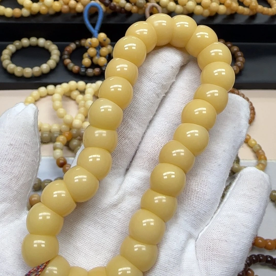 手串菩提根/象牙果13 微瑕 10年 大肠