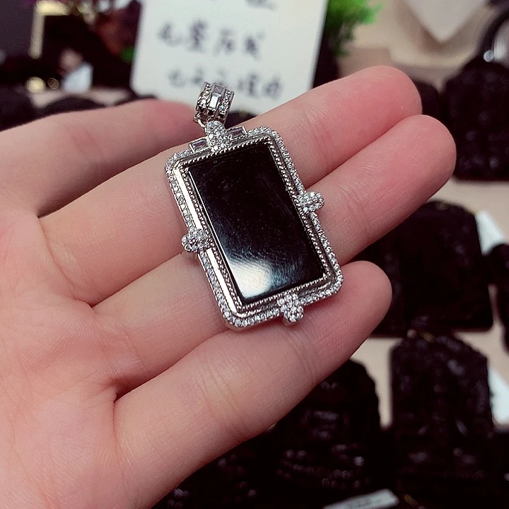 颈饰未镶嵌翡翠天然a货钢琴黑特色题材挂件