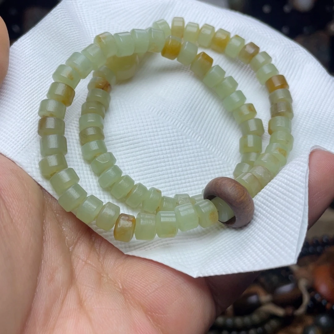 岫岩老玉（透闪石质玉）未镶嵌颈饰7×5