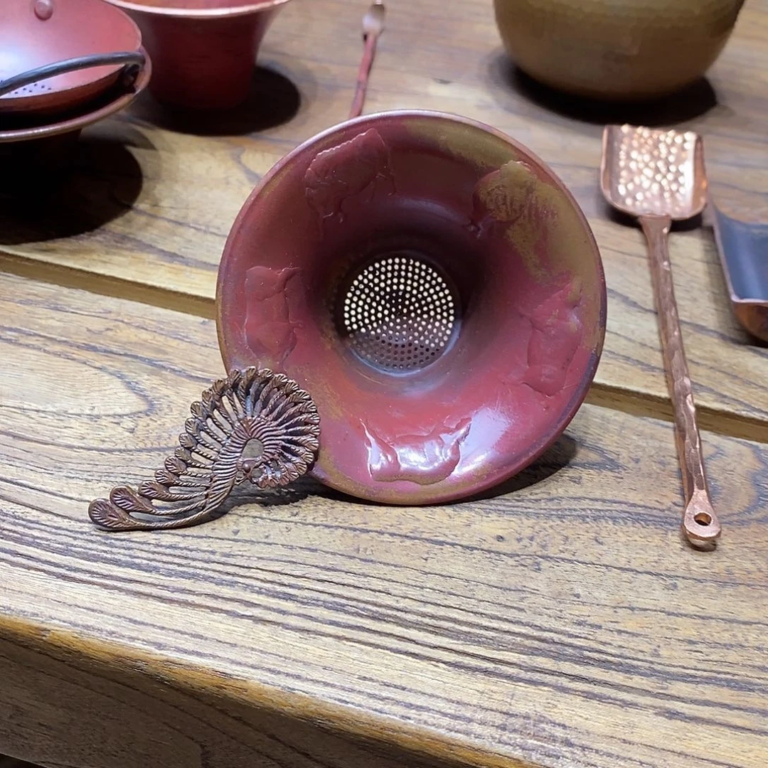 任和堂纯紫铜茶漏55256555