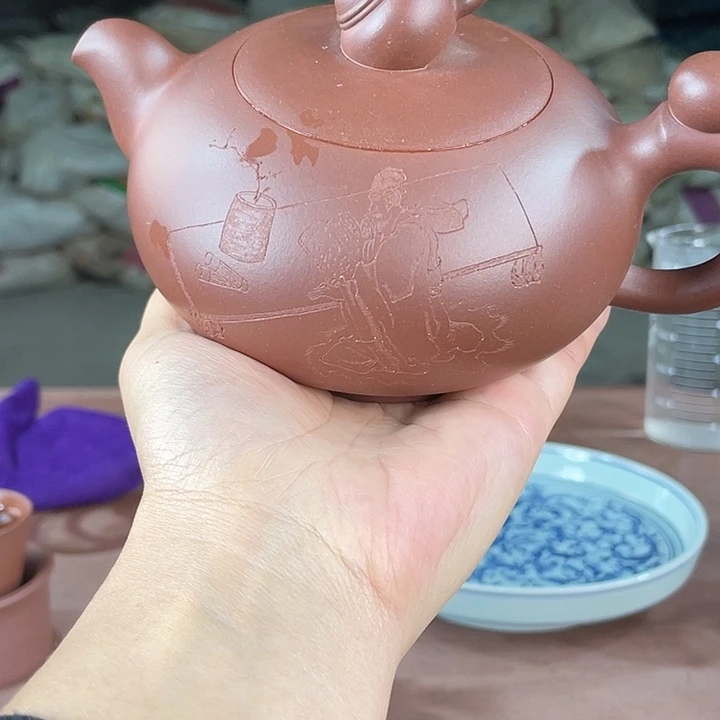 茶壶紫砂小*哥紫砂茶壶