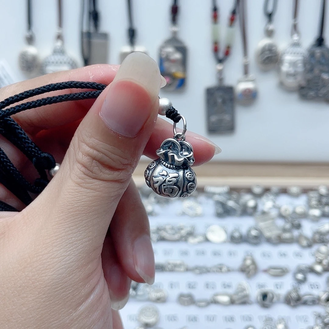 无坠链均足银福袋子足银福袋