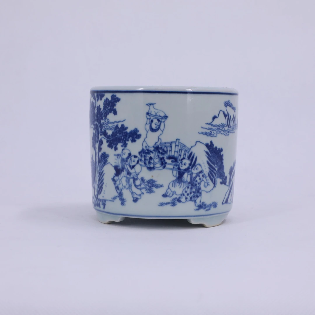 古陶瓷/青花人物故事纹炉LOT4968