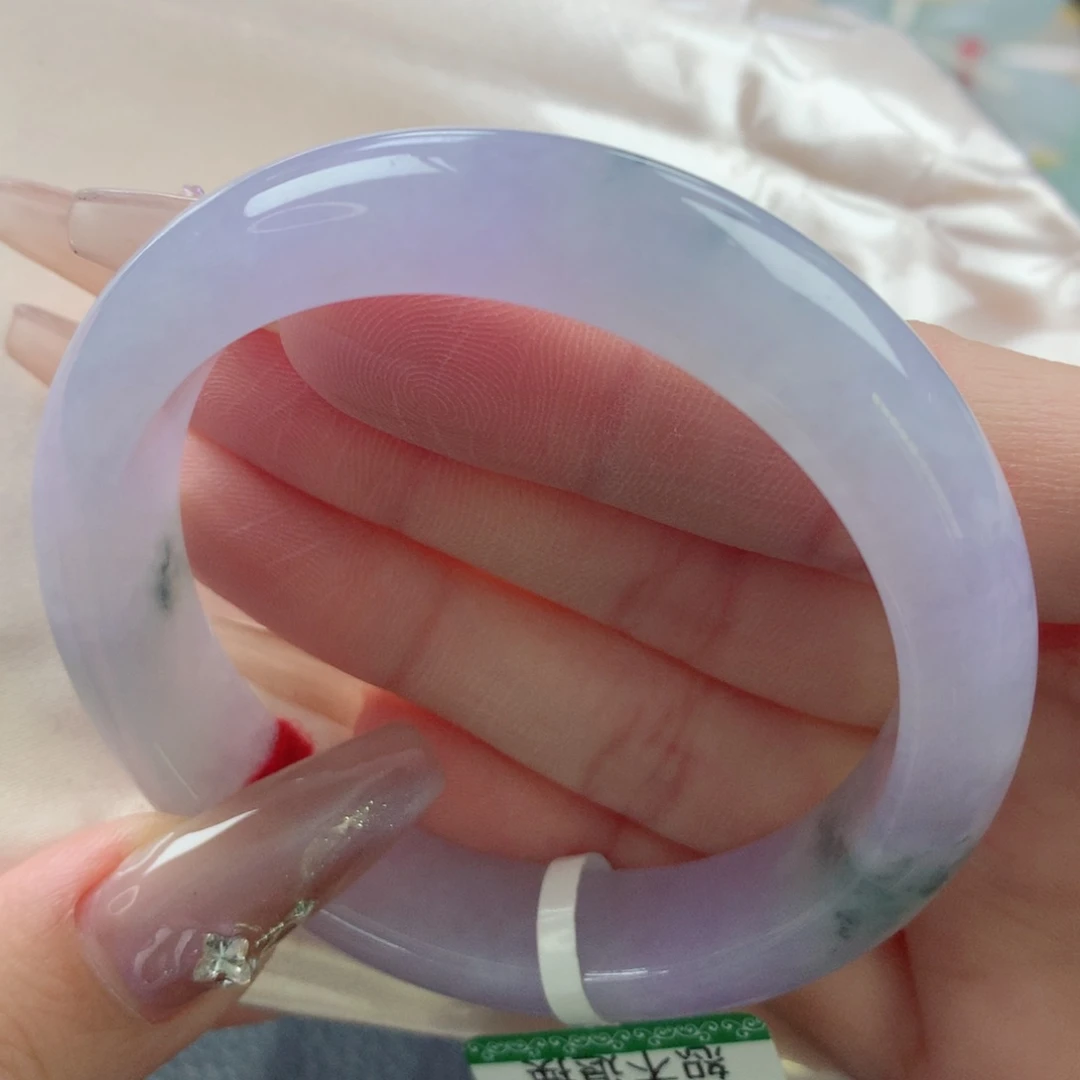 未镶嵌手镯翡翠缅甸天然翡翠A货53.7