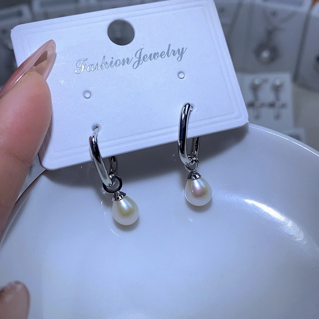 未镶嵌耳饰淡水珍珠