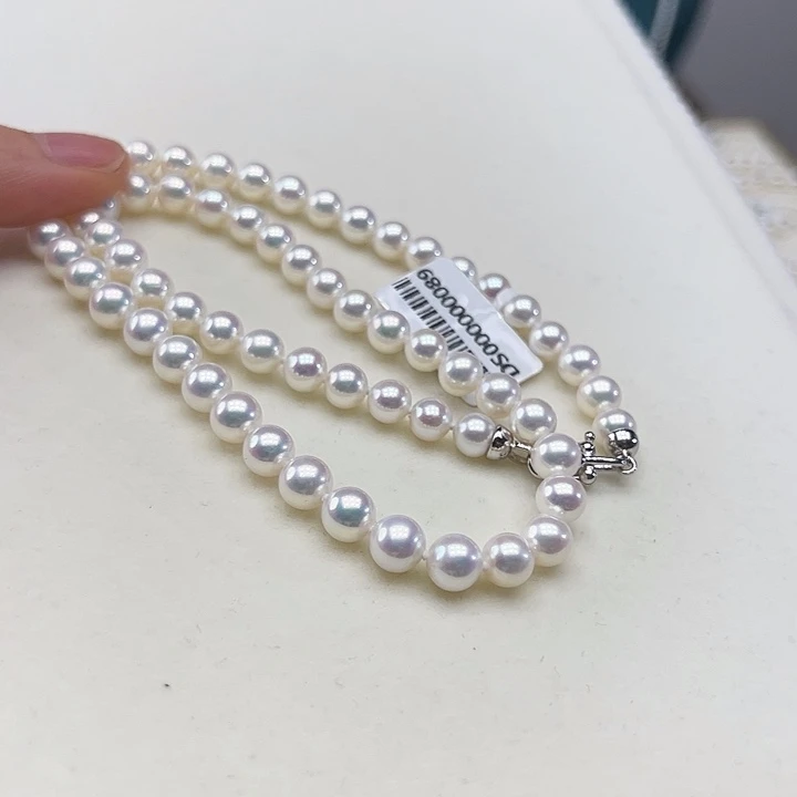 颈饰银S925镶嵌淡水珍珠➕7高品极光炫彩毕业版