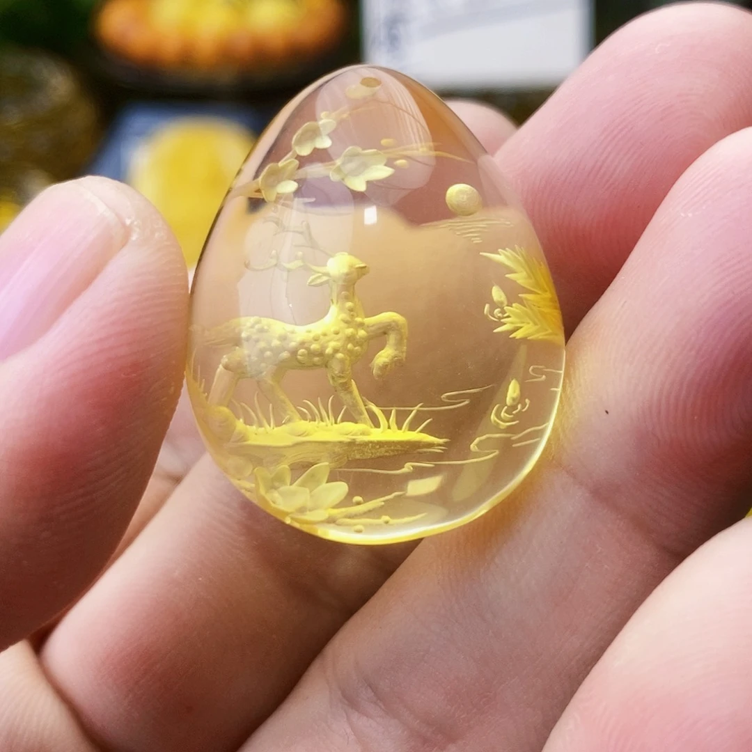 【闪购商品】未镶嵌吊坠(不含链)金珀十*