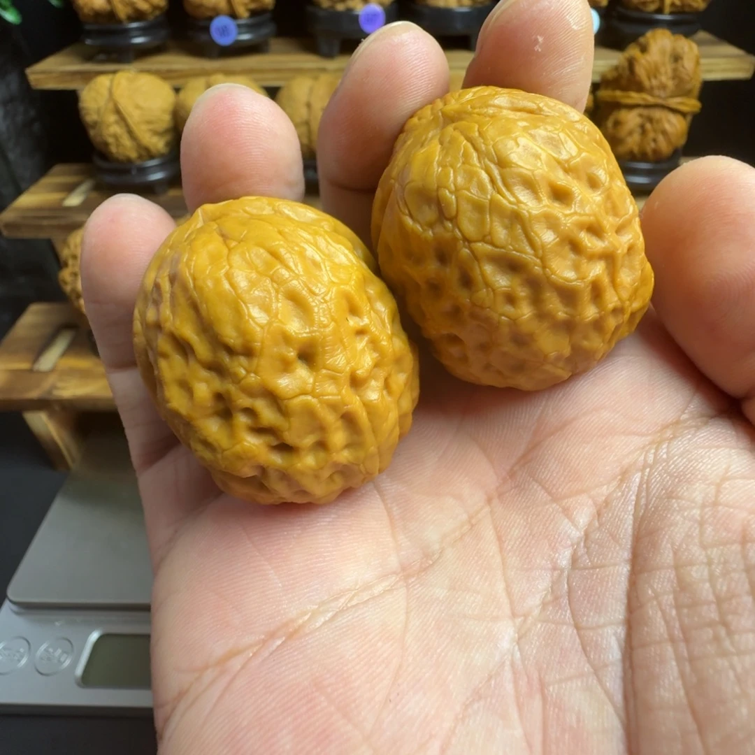 文玩核桃把件17号瓷娃娃37尺