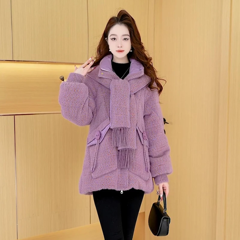 【羽绒服】冬季白鸭绒羽绒服百搭新款时尚莫瑞系穿搭休闲保暖女装