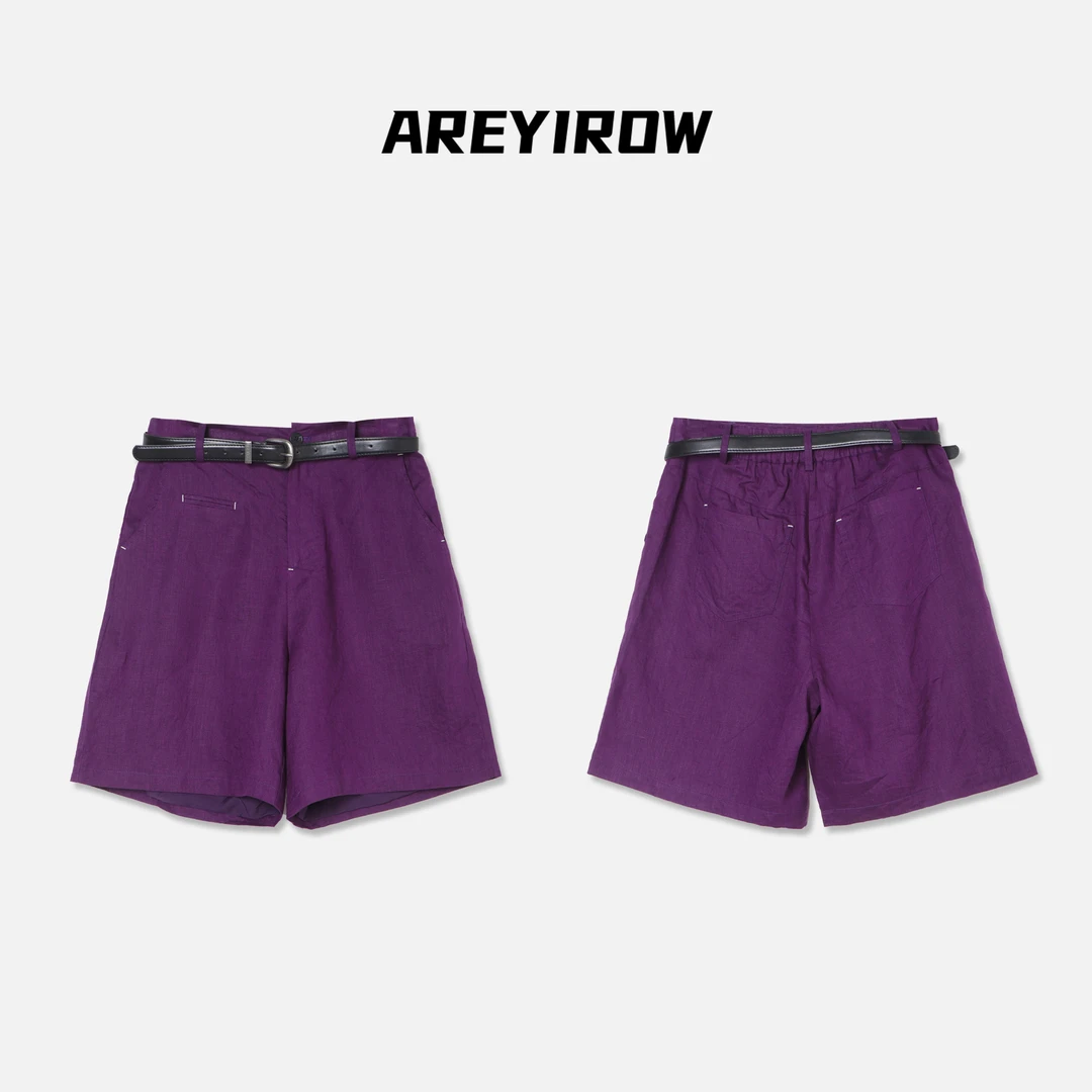 AREYiROW | 高定定染全衬亚麻短裤A9L202DK252