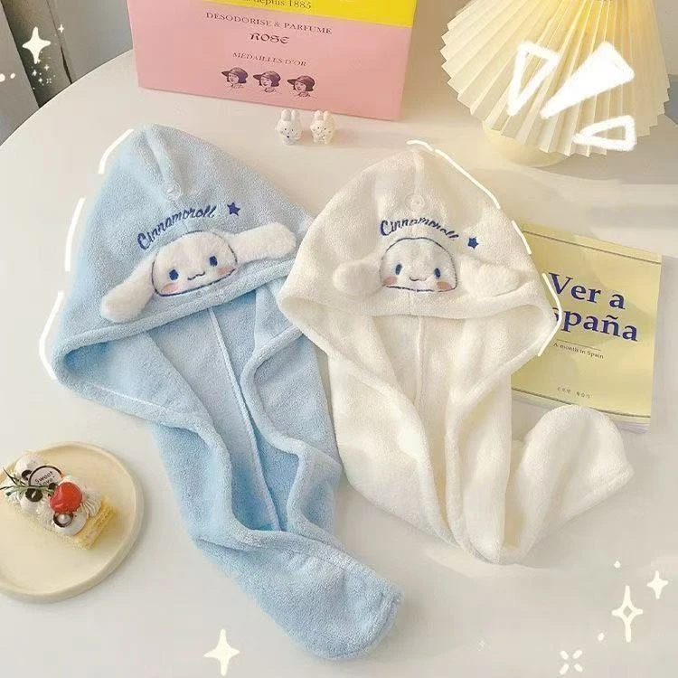 两条 玉桂狗干发帽女速干吸水加厚不掉毛头巾擦头发 颜色不挑