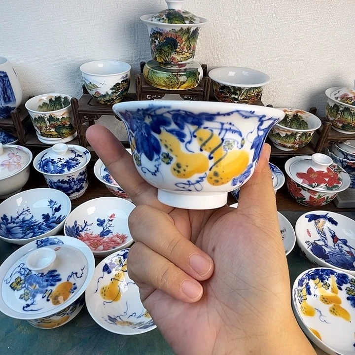忠意堂釉下彩葫芦