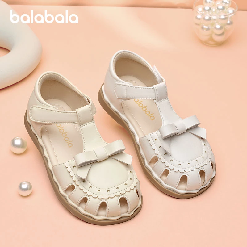 巴拉巴拉童鞋凉鞋女童夏公主鞋新沙滩鞋甜美可爱包头休闲透气