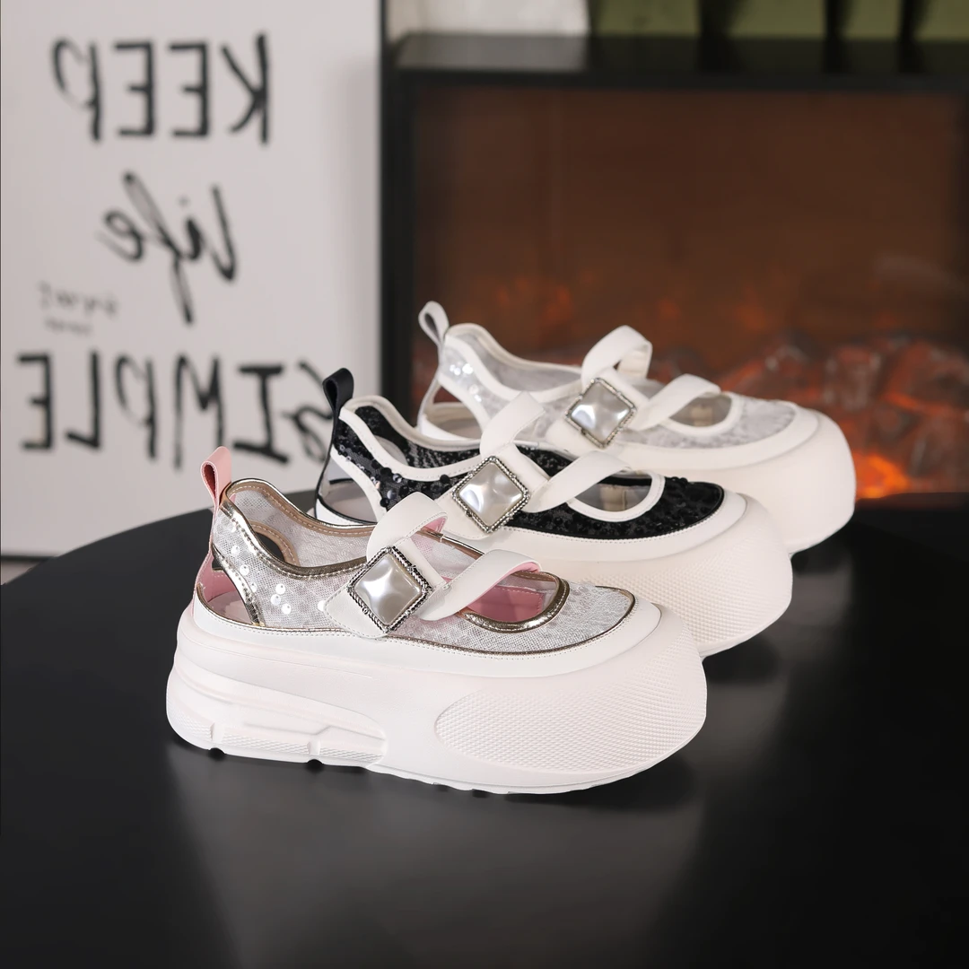 【尺码不多了】时尚厚底增高6cm潮流百搭女士休闲鞋28038-5