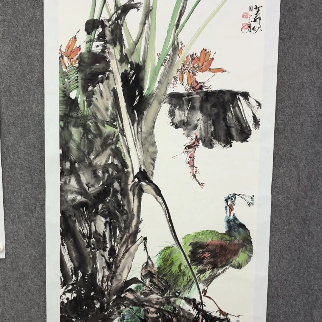 腰***】国画宣纸和笔的颜色也很好看