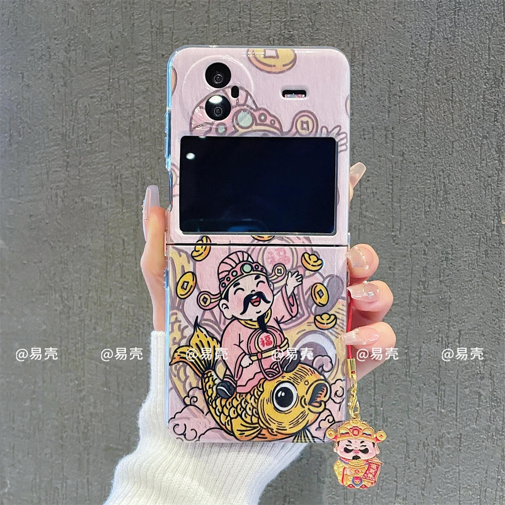 新款折叠适用于vivoxflip手机壳女款小众ins可爱XFLIP创意防摔套