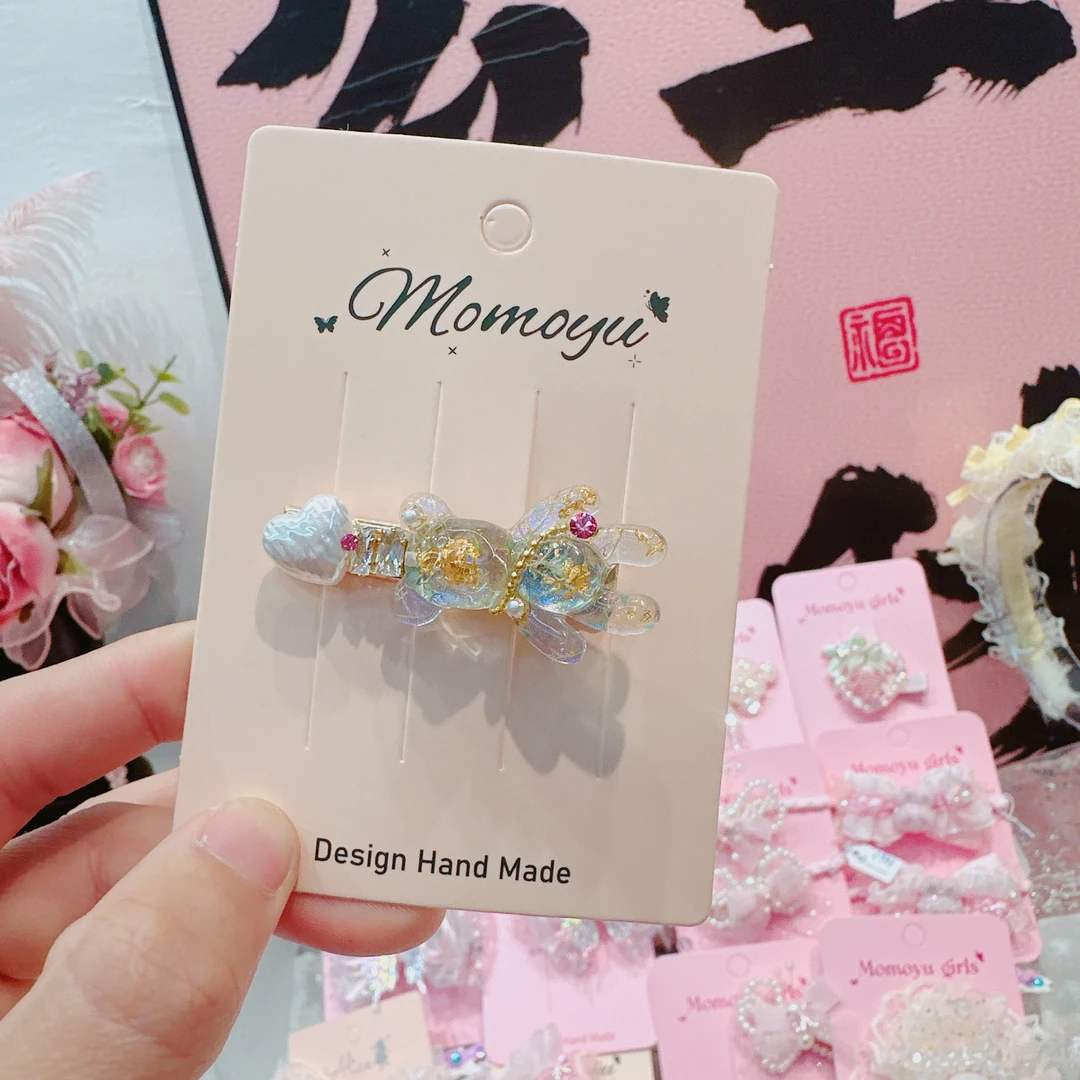 c1387-D铂金小熊压夹（单只）【满15包邮发货】