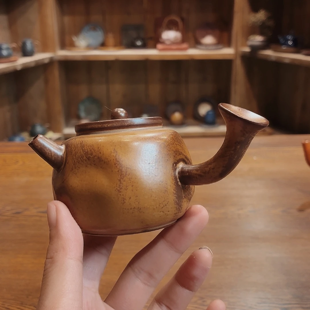 柴烧老岩泥高温茶器皿