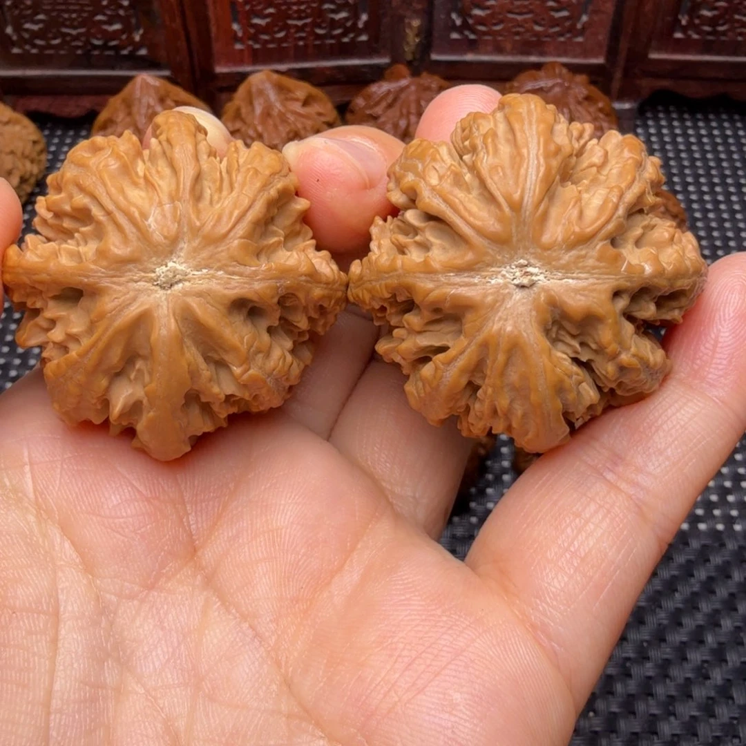 文玩核桃把件龙脊八棱03