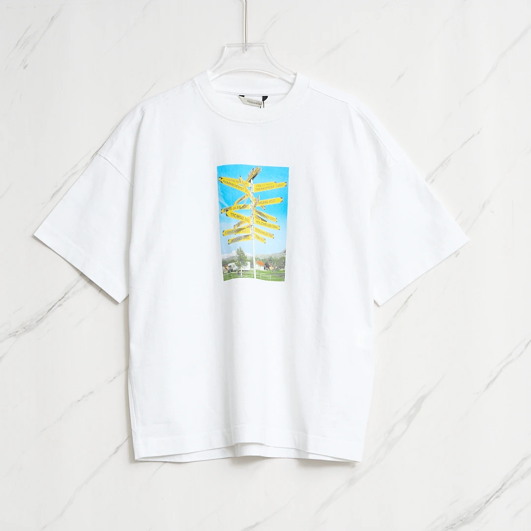 全新未使用/Holzweiler中性印花T恤HEGU00148