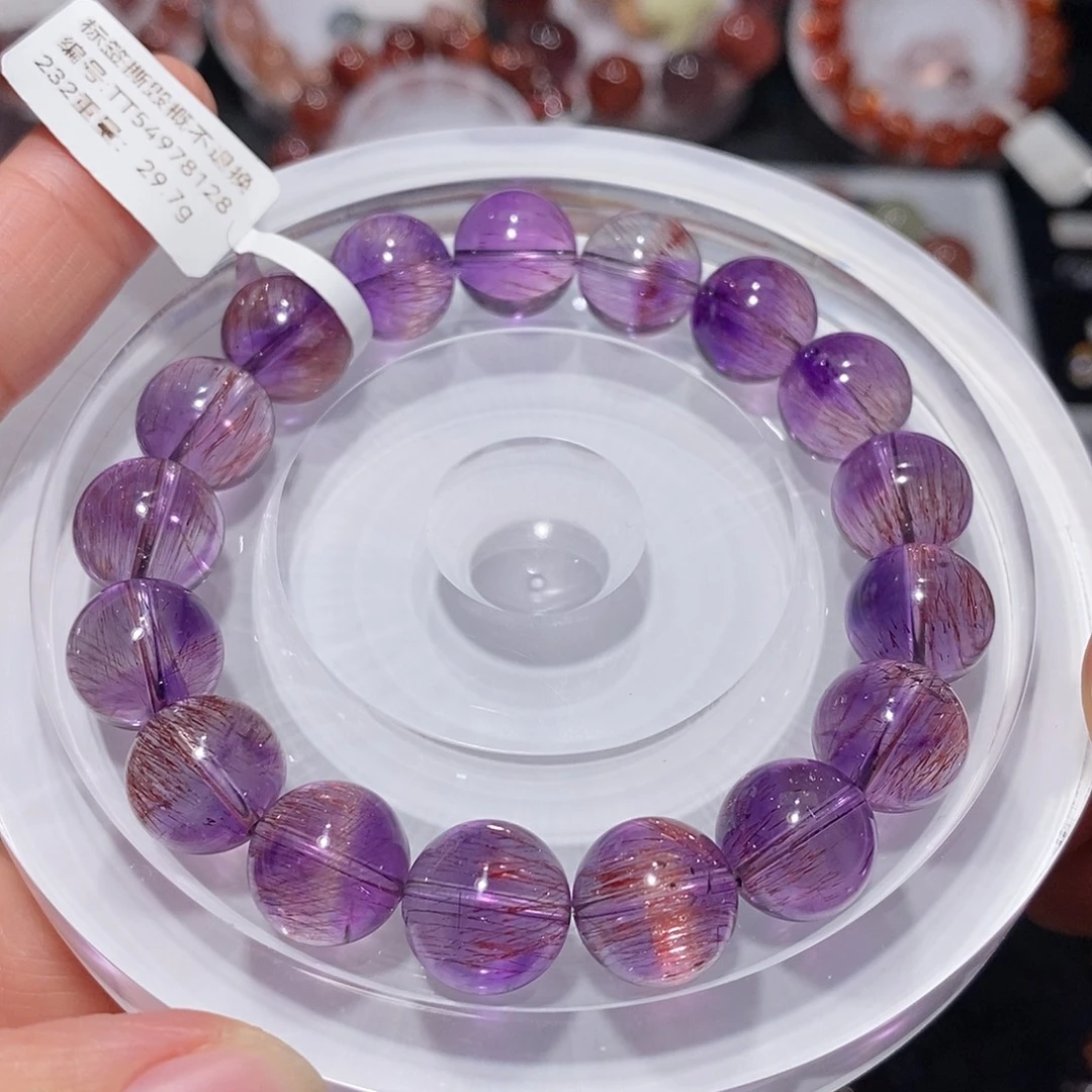 水晶未镶嵌手链F紫超12.2