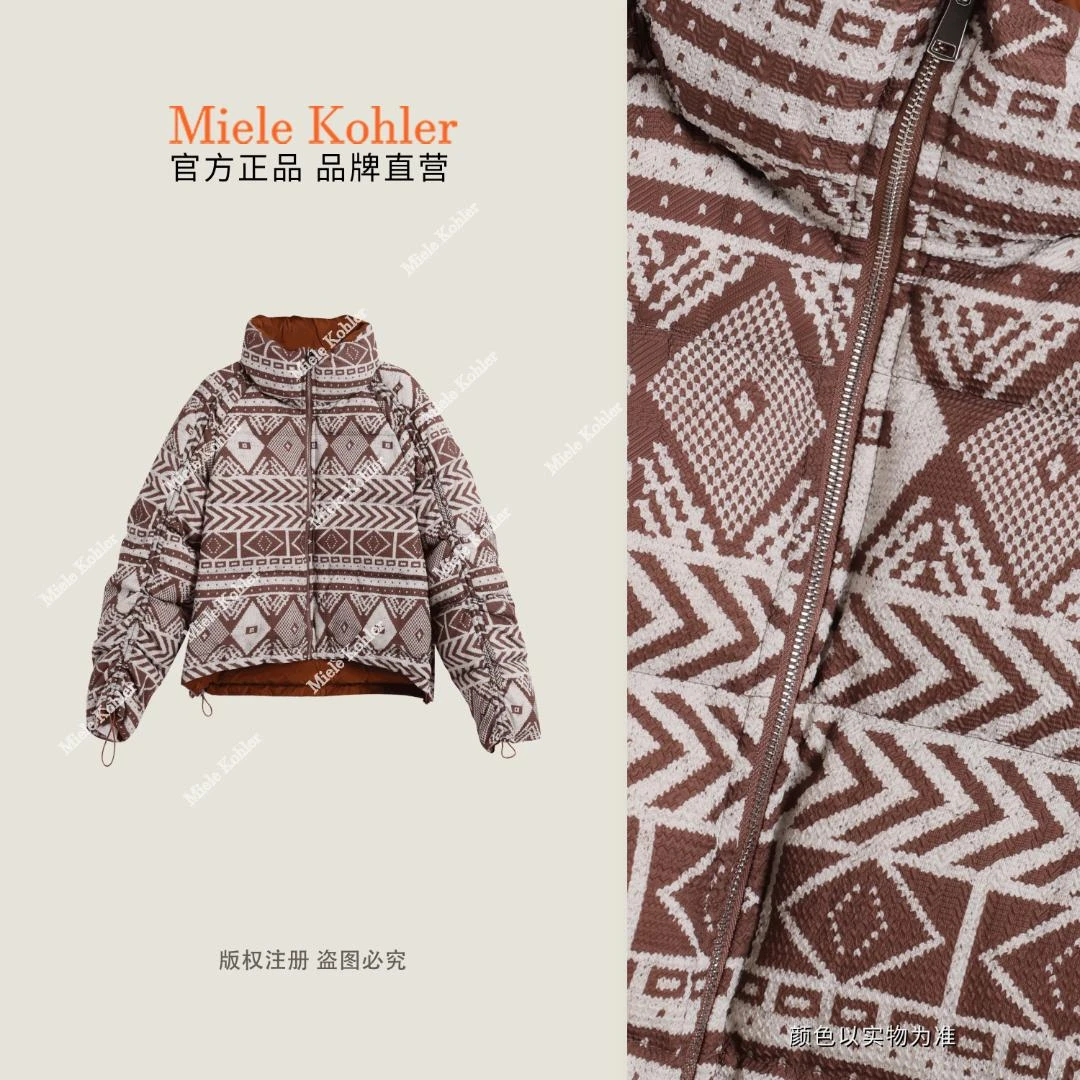 【暖冬画布】冬季新款菱格厚款百搭棉外套MKAD89625【澳门小源同款】