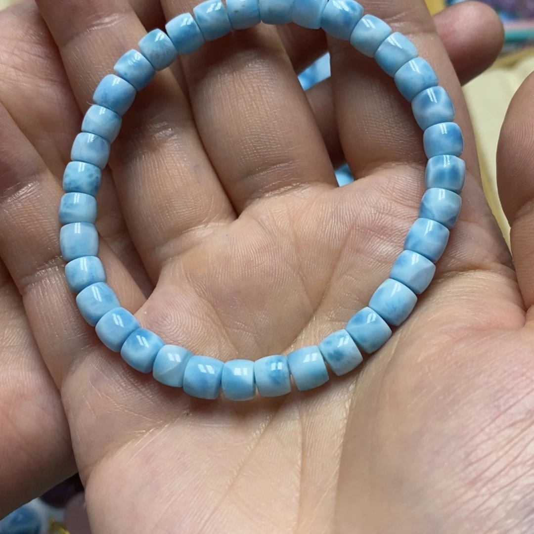 未镶嵌针钠钙石（海纹石）手链迷**林