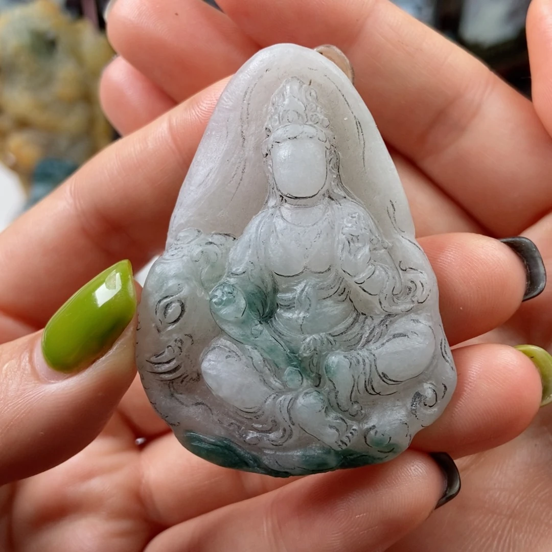 未镶嵌定制翡翠翡翠a货普贤