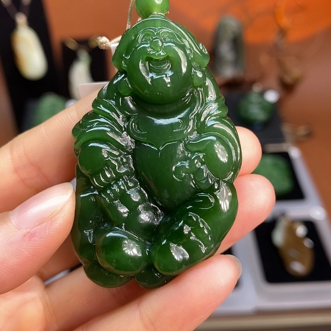 和田玉未镶嵌吊坠(不含链)