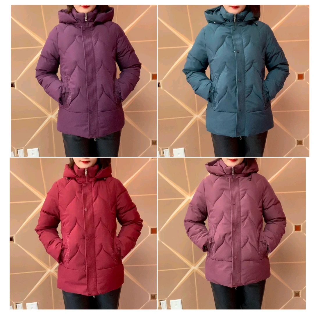 237#中老年女性冬季连帽加厚保暖妈妈棉服