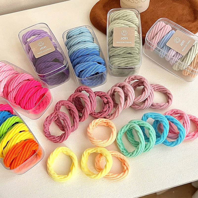 加粗高弹力耐用无缝发圈扎头发皮筋ins女生发绳简约百搭头绳皮套