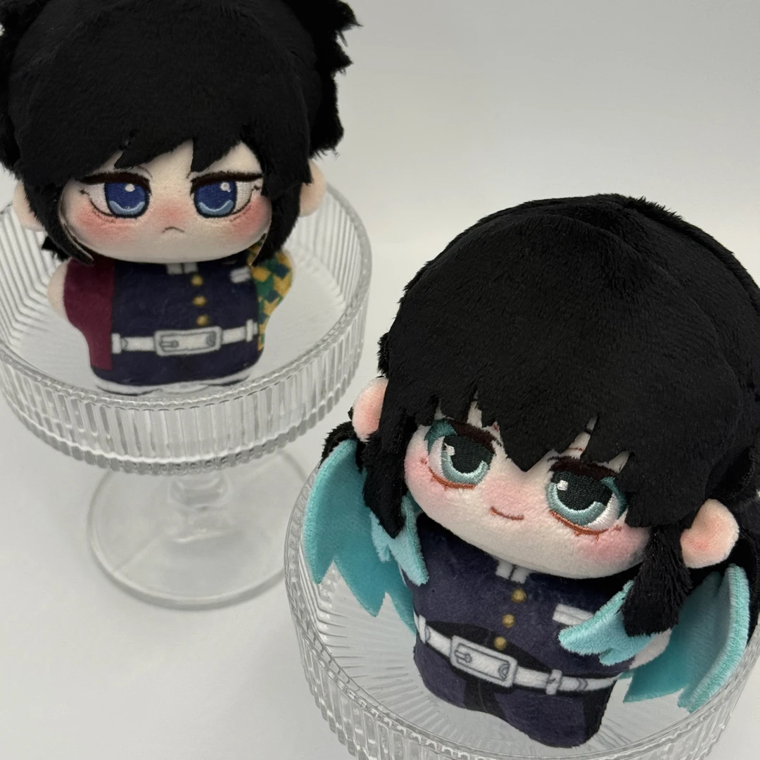 【预售】胖书书×同人二创二次元鬼灭之刃时透义勇10cm棉花娃娃挂件