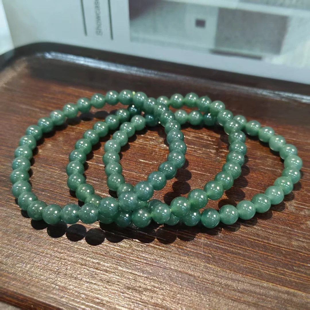【书记甄选】天然翡翠单圈手链  多样式发一 约5.5mm GD1093
