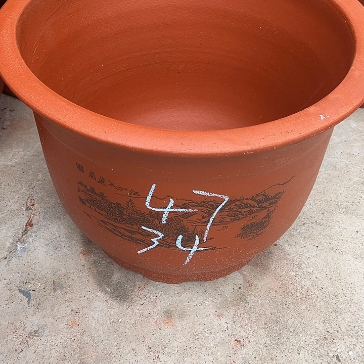 紫砂花盆，透气花盆