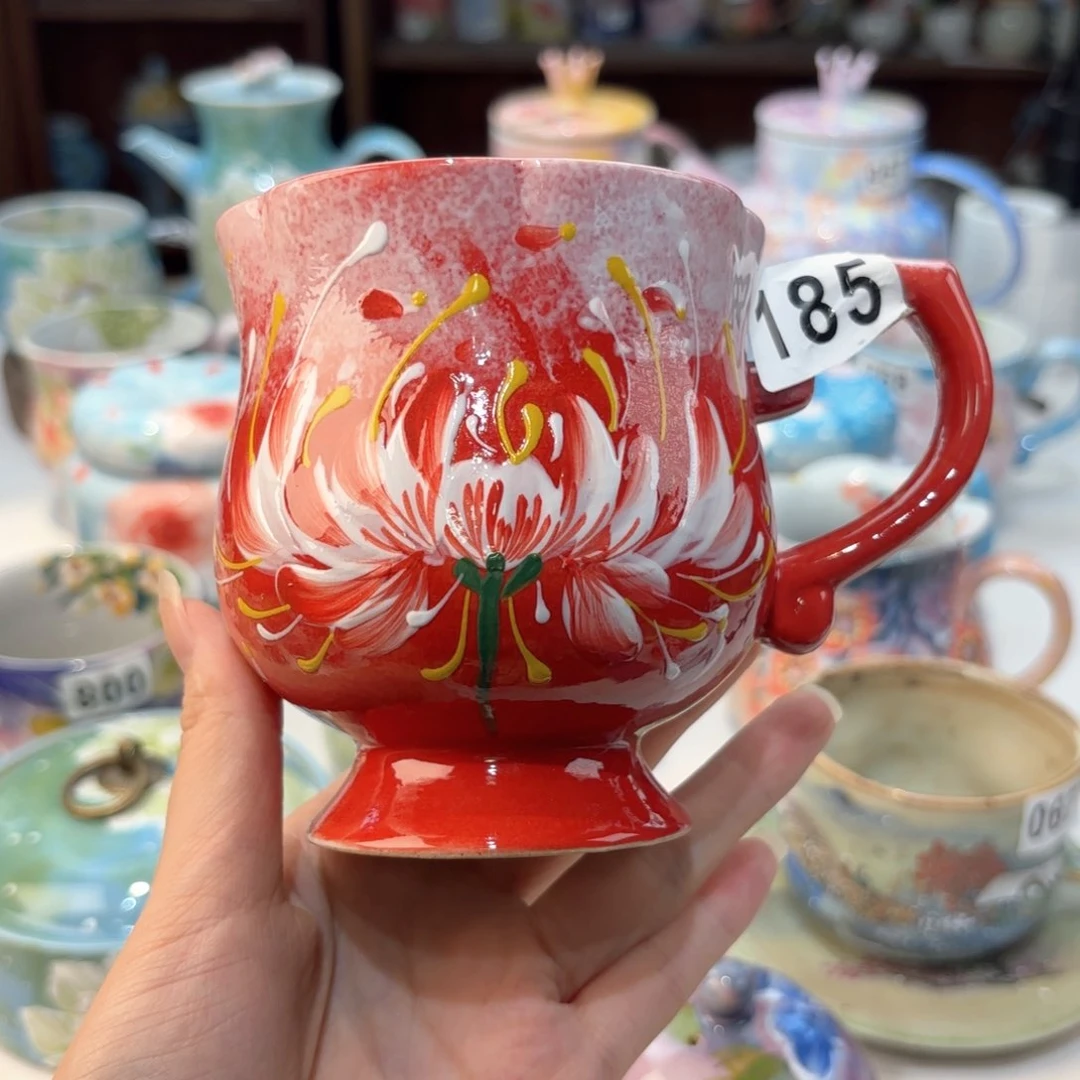 景德镇手绘高温釉下彩陶瓷茶具