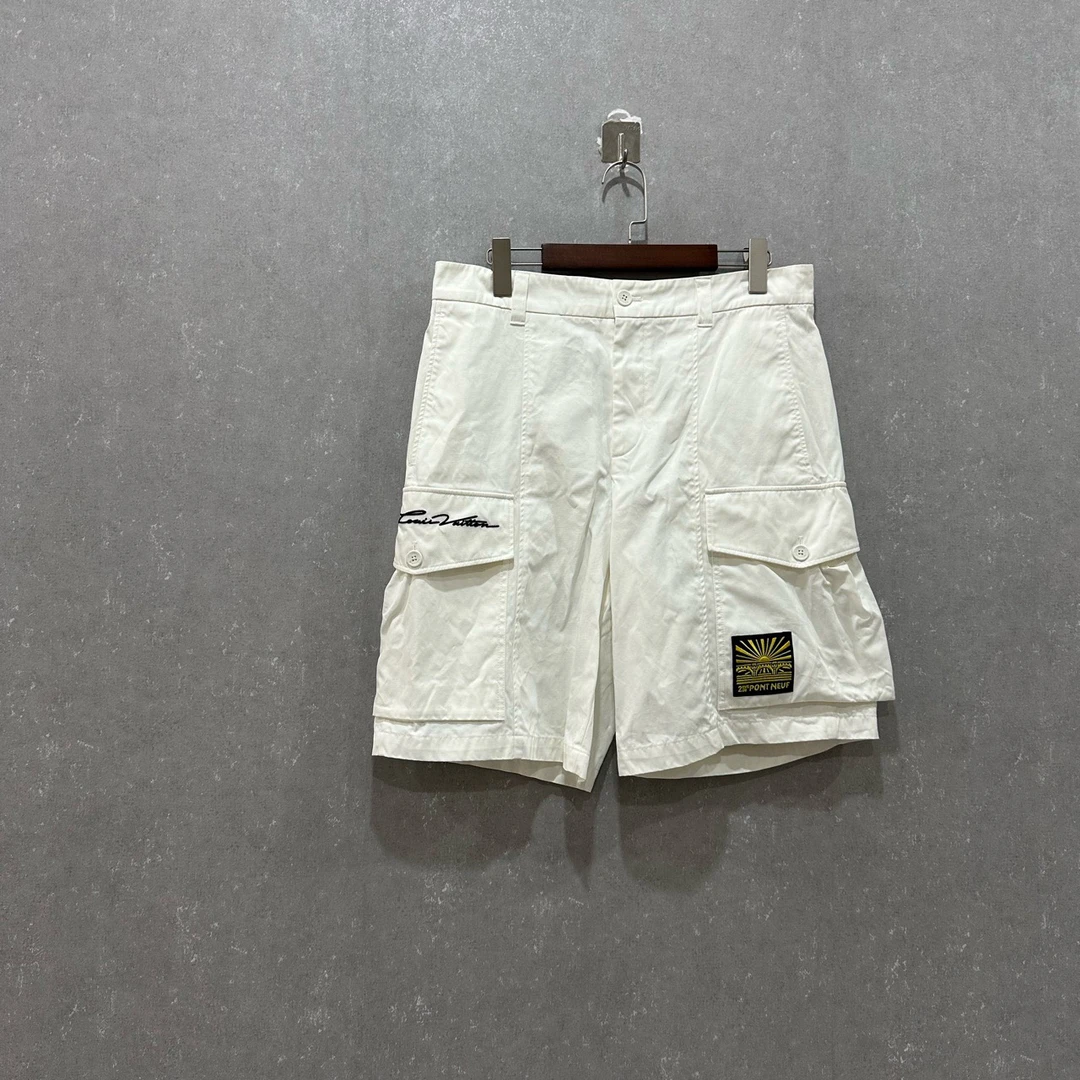 99新 LouisVuitton/路易威登 刺绣纽扣休闲工装短裤50码003609
