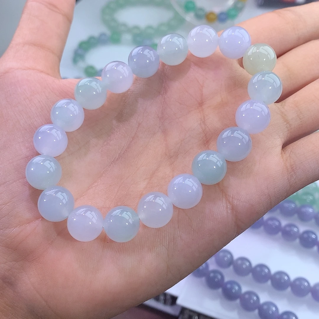 未镶嵌手链翡翠冰胶多宝手串