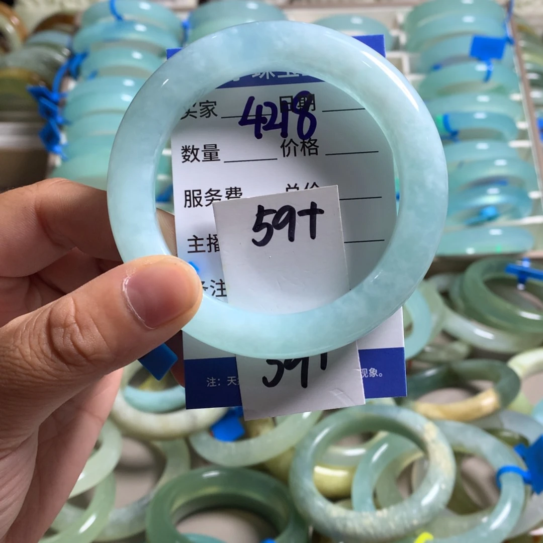 蛇纹石玉未镶嵌手镯4218