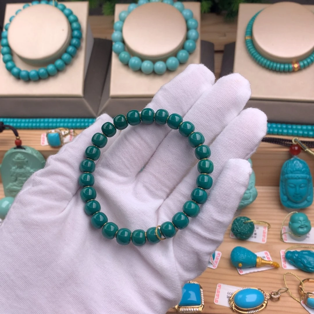 未镶嵌绿松石珠宝奇石