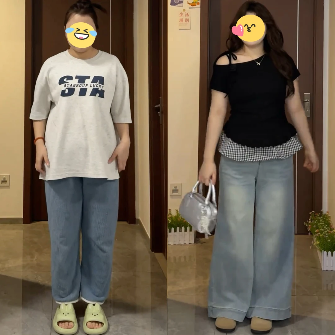 韩系辣妹假两件斜肩短袖T恤女夏季修身格子花边拼接吊带露肩上衣