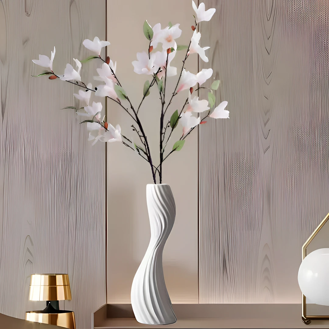 兰怜小蛮腰造型陶瓷花瓶北欧家居摆件高级感花器插花瓶水培器皿