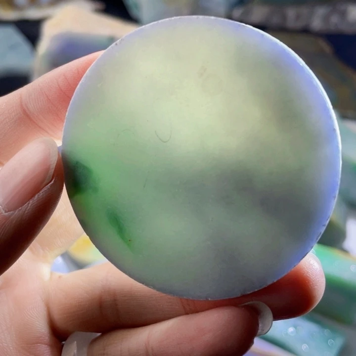 颈饰未镶嵌翡翠天然缅甸翡翠料子